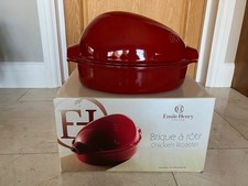 Emile Henry Chicken Roaster Grand Cru - deep red 
