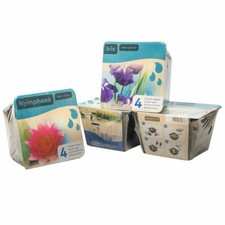 POND WATER PLANT BASKET COMPLETE PREPACKED KIT MARGINAL LILY AQUATIC GARDEN LIVE