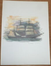 Vintage Mads Stage Print - 3 Masted Ship