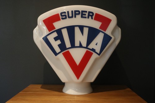Blue fina petrol pump - fina,