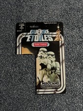 RARE VINTAGE STAR WARS ANH STORMTROOPER MECCANO 12 BACK CARDBACK