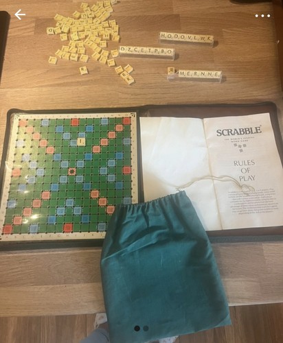 Vintage 1988 travel scrabble - 1988,