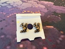 Squirrel earrings - costume jewellery