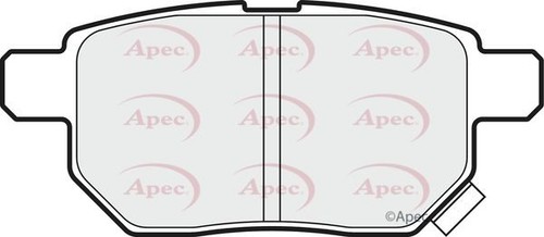 Apec rear brake pad set - brake,