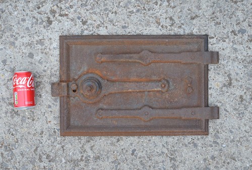 Old original cast iron fire - original,