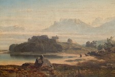 Southern Lakescape, Oil on