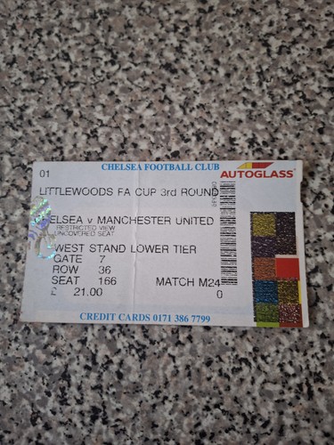 Match ticket cup - fa, 3rd