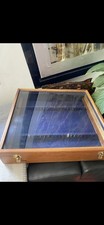 Glass Top and Beautiful Wooden Case Table Top