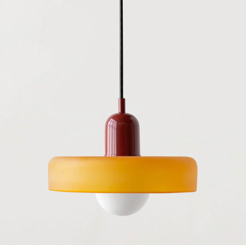 Bauhaus colored glass pendant - bauhaus,