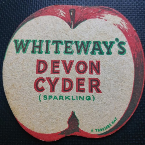 Whiteways cider beer mat - beer, uk