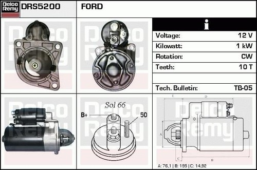 Starter motor ford scorpio - starter,