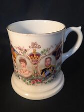 Rare Antique King George Queen Mary Osborne China District Council Chiswick Mug