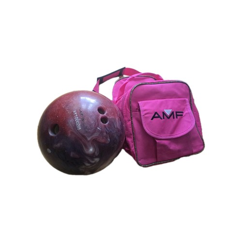 Bowling ball usa and bag - ball, pink