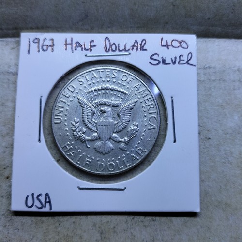 1967 kennedy silver half - silver,