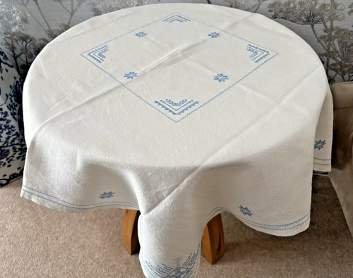 Vintage off white irish linen - off,