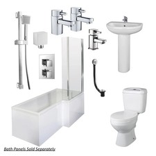 Holborn L Shape Shower Bathroom Suite - 1800 - Right Hand