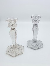 Very Nice Pair of Cut Glass Candlesticks circa 1920 – Antique Candlesticks