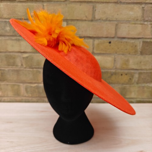 Orange feather flower 40cm - orange,