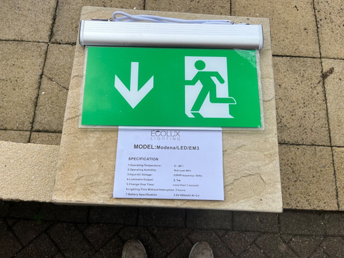 Fire escape sign - escape,