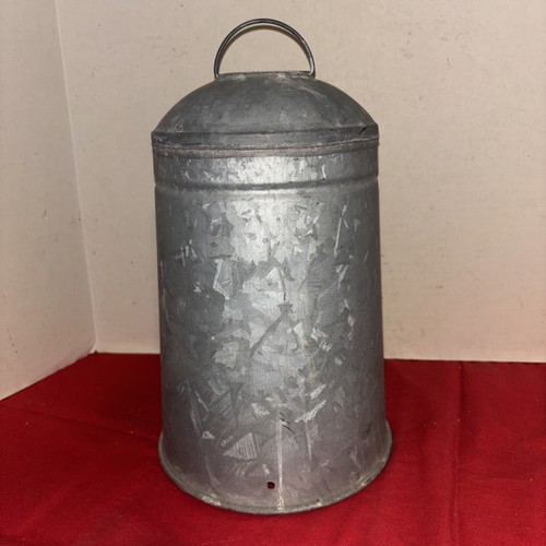 Vintage galvanized chicken - galvanized,
