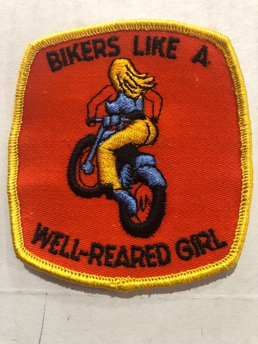 Bikers like well reared - like, girl