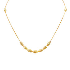 22ct gold beaded necklace - 22ct,