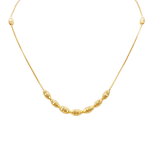 22ct gold beaded necklace - 22ct,
