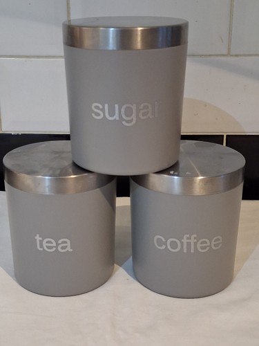 Set grey canister airtight - set,