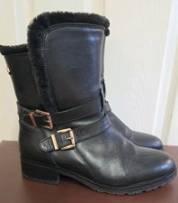 Carvela Black Leather Ankle