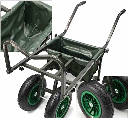 Wheel fishing trolley barrow - 4-wheel,