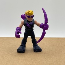 Playskool Heroes Marvel Super Hero Adventures Hawkeye Purple Bow Avengers #20
