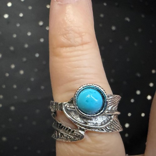 Synthetic turquoise ring size - synthetic,