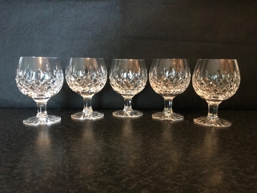 Set crystal goblets - of, 5