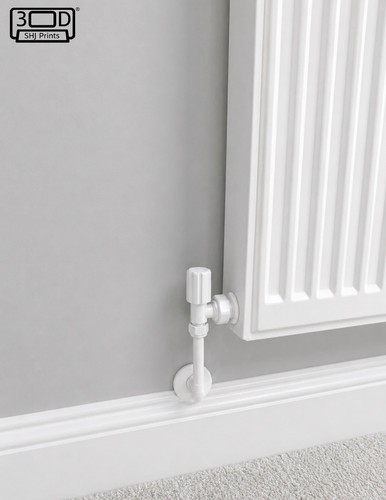 Radiator valve caps white - 6,