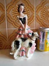 Goebel Lady with Dog Figurine