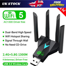 NEW 1300Mbps Dual Band 2.4G/5G