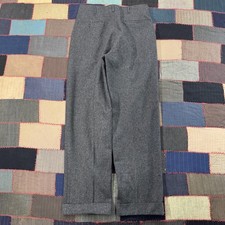 Vintage 40s Wool Trousers High