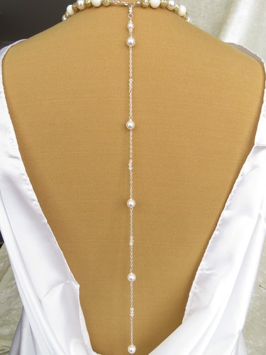 Silver plated back drop - back,