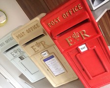HIRE - ER royal mail ivory, white or red wedding post box, in Wiltshire