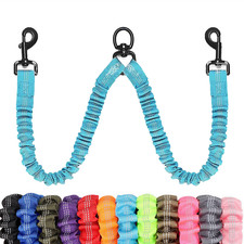 Double Dog Lead Splitter, Dual Lead No Tangle 360° Rotation Dog Leash Coupler