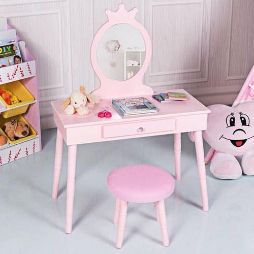 Vanity table and chair - table,