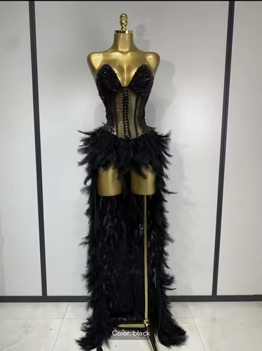 Black high low rhinestone - high-low,