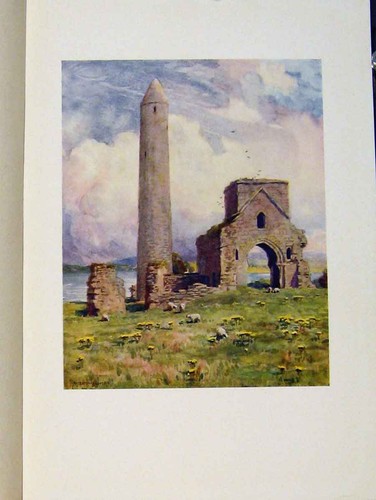 Original old antique print - old,
