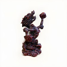 Chinese Dragon Red Resin