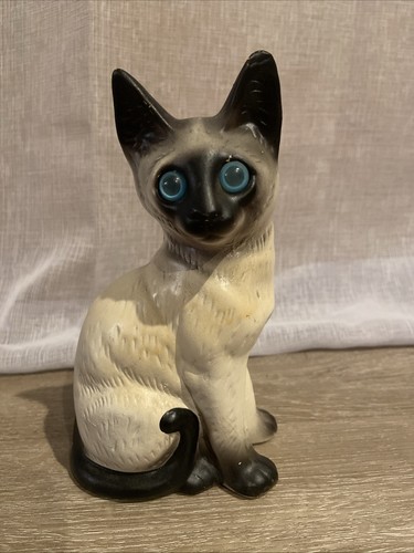Cat figurine ceramic - cat,