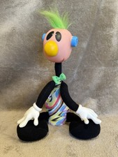 VINTAGE ERTL 1994 Jibba Jabba Jibber Jabber Crazy Toy Doll Plush Green Hair EUC