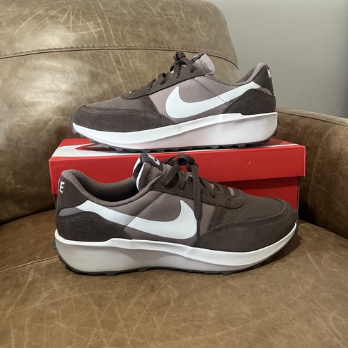 Nike waffle nav brown white - nav,