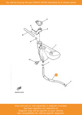 YAMAHA Hose, 90445-097E6 OEM