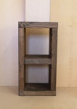 Cube Style Bed Side table Lamp Hall Coffee Chunky Rustic 60 cm - Handmade