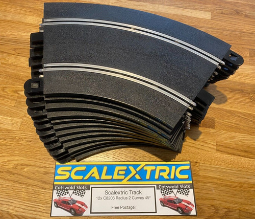 12x scalextric track c8206 - scalextric,